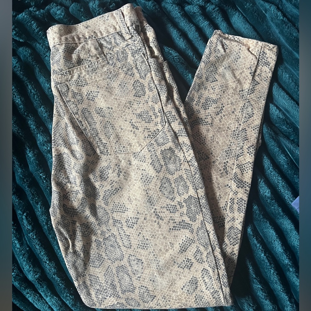 High Waisted Snakeskin Pants